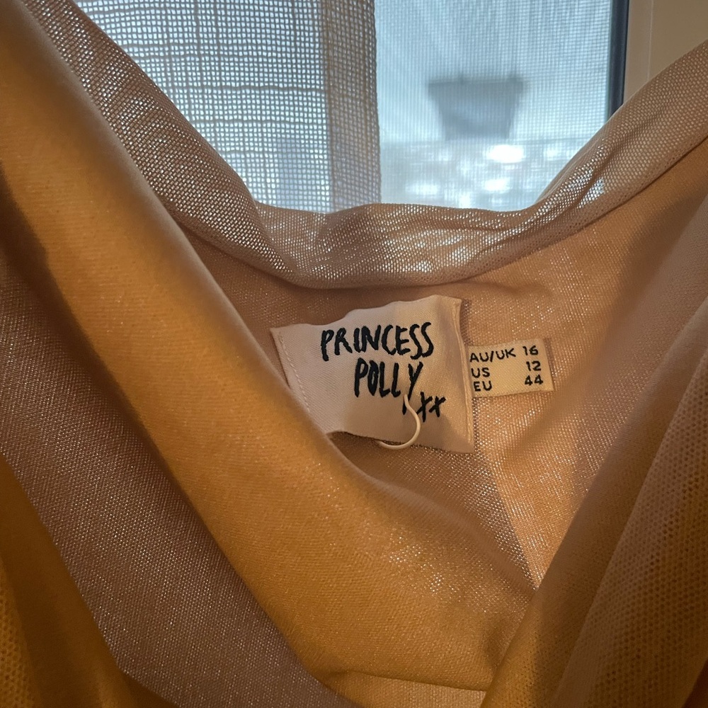 Princess Polly Shimmering Gold Top
